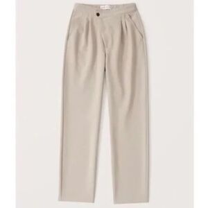 Abercrombie & Fitch Tailored Taupe Asymmetrical Pants — 25/0L